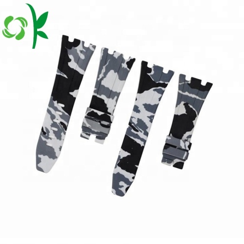 Customized Camouflage Printing Silicone Smart Watch Band