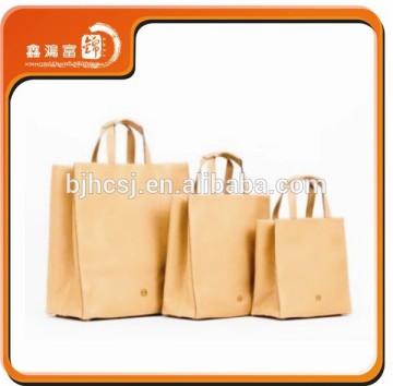 Hot sale recyclable customized grocery brown kraft paper bag