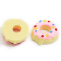 Hot Selling Mini Doughnut Resin Cabochon Flat Back Sweet Food  Donut Handmade Craft Decor Beads Charms Hairpin Ornaments