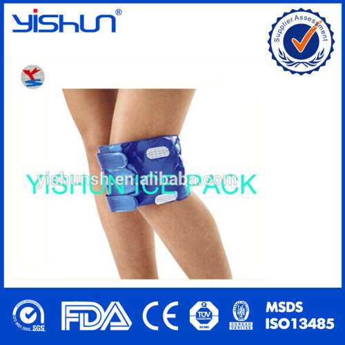 Medical use hot cold gel pack knee wrap