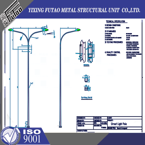 Pictos de acero de 3-12m para la calle