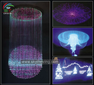 modern chandelier fiber optic led light