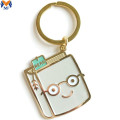 Metal Enamel Kindness Is Free Smile Keychain