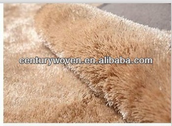 brown polyester shaggy carpet