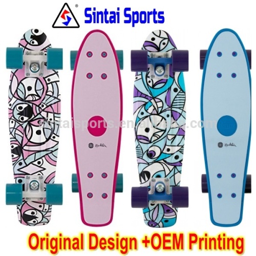 OEM Logo printed professional mini glider skateboard