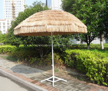 Outdoor Palapa Raffia Tiki Hut - Hawaiian Straw Umbrella