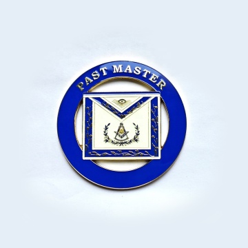 Customizable 3" Masonic Past Master Car Emblem for Auto