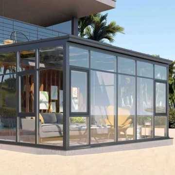 Elegante solarium de aluminio al aire libre