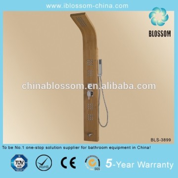 Modern luxury bamboo shower panel massage bath shower column