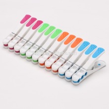 plastic clothes clips; spring clips