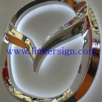 3d led letters lighting sign with logo back lit outdoor advertising