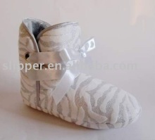 ladies indoor boots in zebra