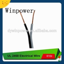 UL2468 20 AWG PVC insulated 2 core parallel cable