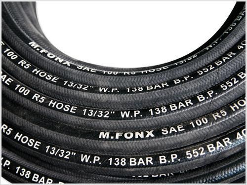 Vlecht oliebestendig Rubber hydraulische slang