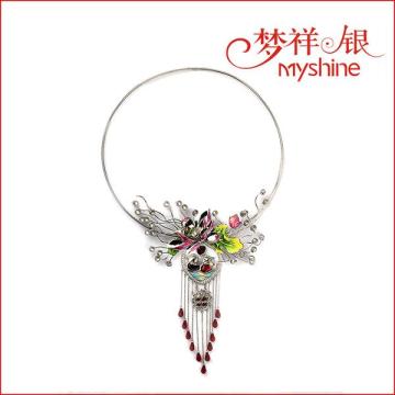 Myshine classic fashion 925 silver women's necklace jewelries