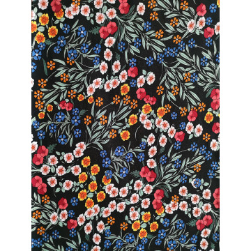 Flower Design Rayon Twill 3024S Printing Woven Fabric