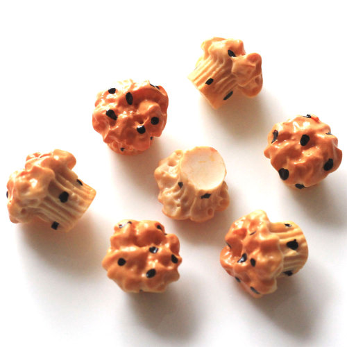 Χαριτωμένο Novel Design 3D Loose Chunky Resin Bead Cabochon Mini Cake Poocorn Style for Decoration Slime Makings