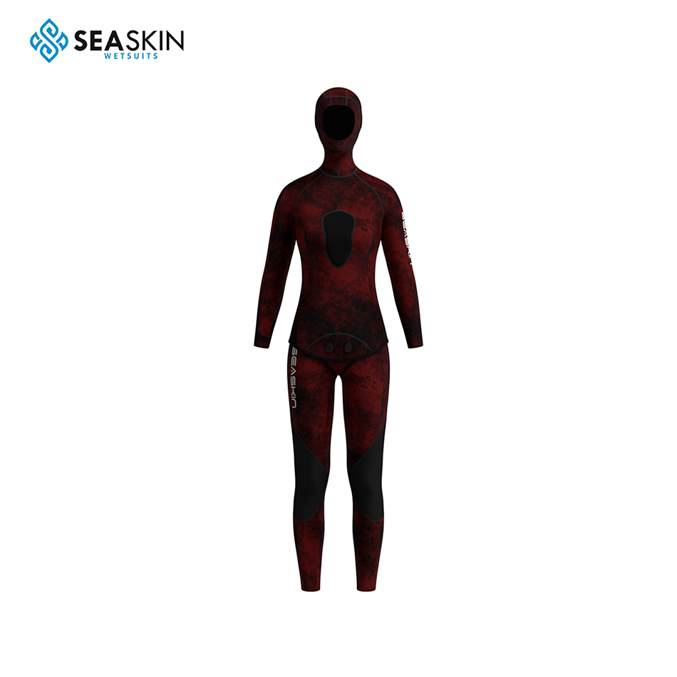 Seaskin Neoprene Comouflage Custom Wetsuit للنساء