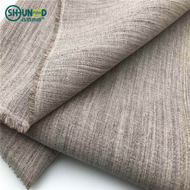 Chinese Factory wool canvas horse hair interlining for suit woven cotton chest interlining for suit/coat