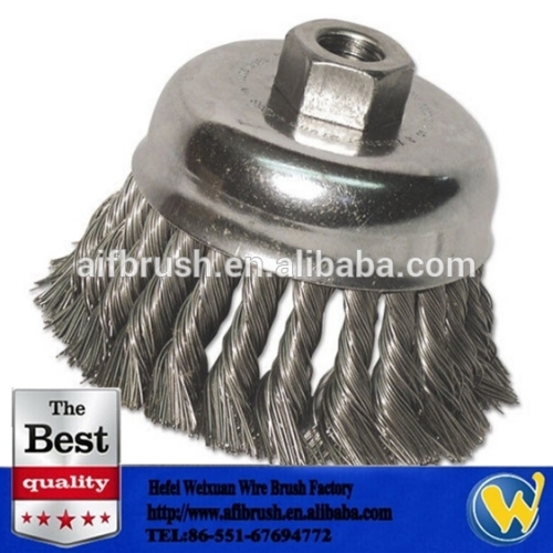 stainless wire brush crimped wire knot wire brush