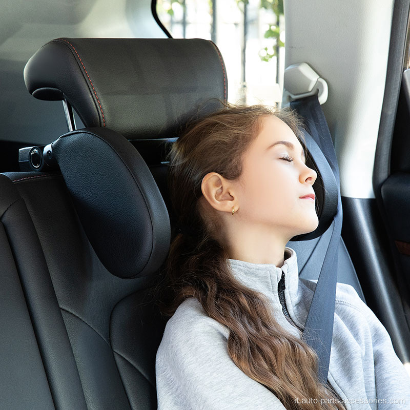 Il cuscino per poggiatesta per sonno regolabile in pelle più recente in auto