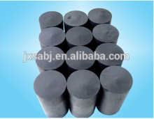 Fine-grain graphite rod material