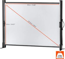 40inch Outdoor projector screen fast fold projections screen