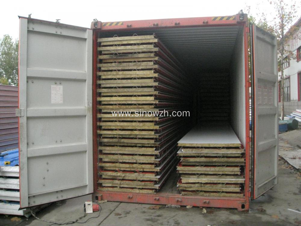 Fireproof Grade A Rockwool Sandwich Panel