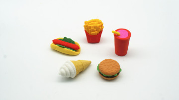 American Fast Food Styling Eraser