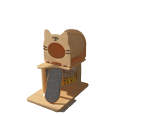 Tiger-Head Shaped Cat Nest