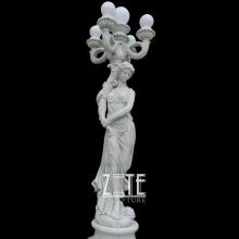 Modern Decoration stone lady sculpture lamp