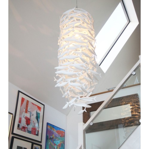 Customizable hotel lobby Fish Led Chandelier Lamp