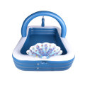 Tùy chỉnh bơm hơi hồ bơi Peacock ba lớp Paddling Pool