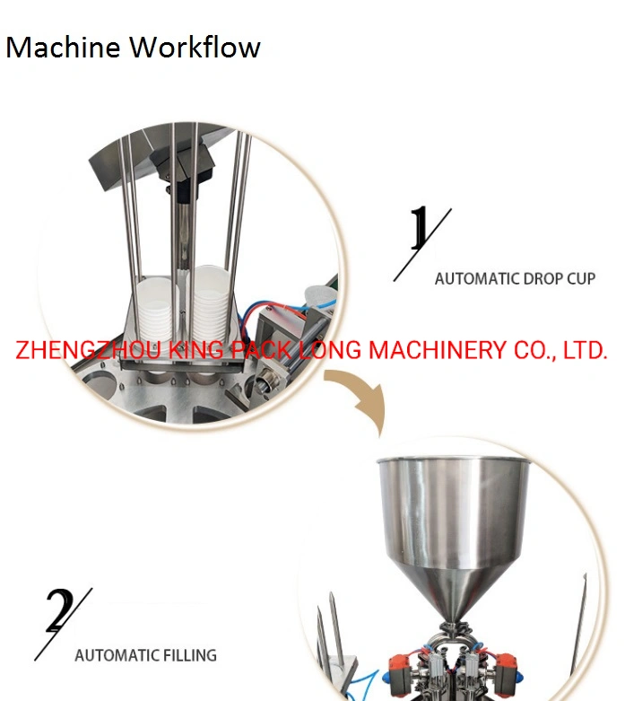 Automatic Cup Filling and Sealing Machine for Juice/Water