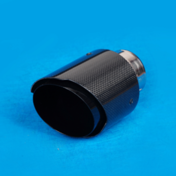 Carbon Fiber Exhaust Tip with Stainless Steel Silenced Tailpipe
