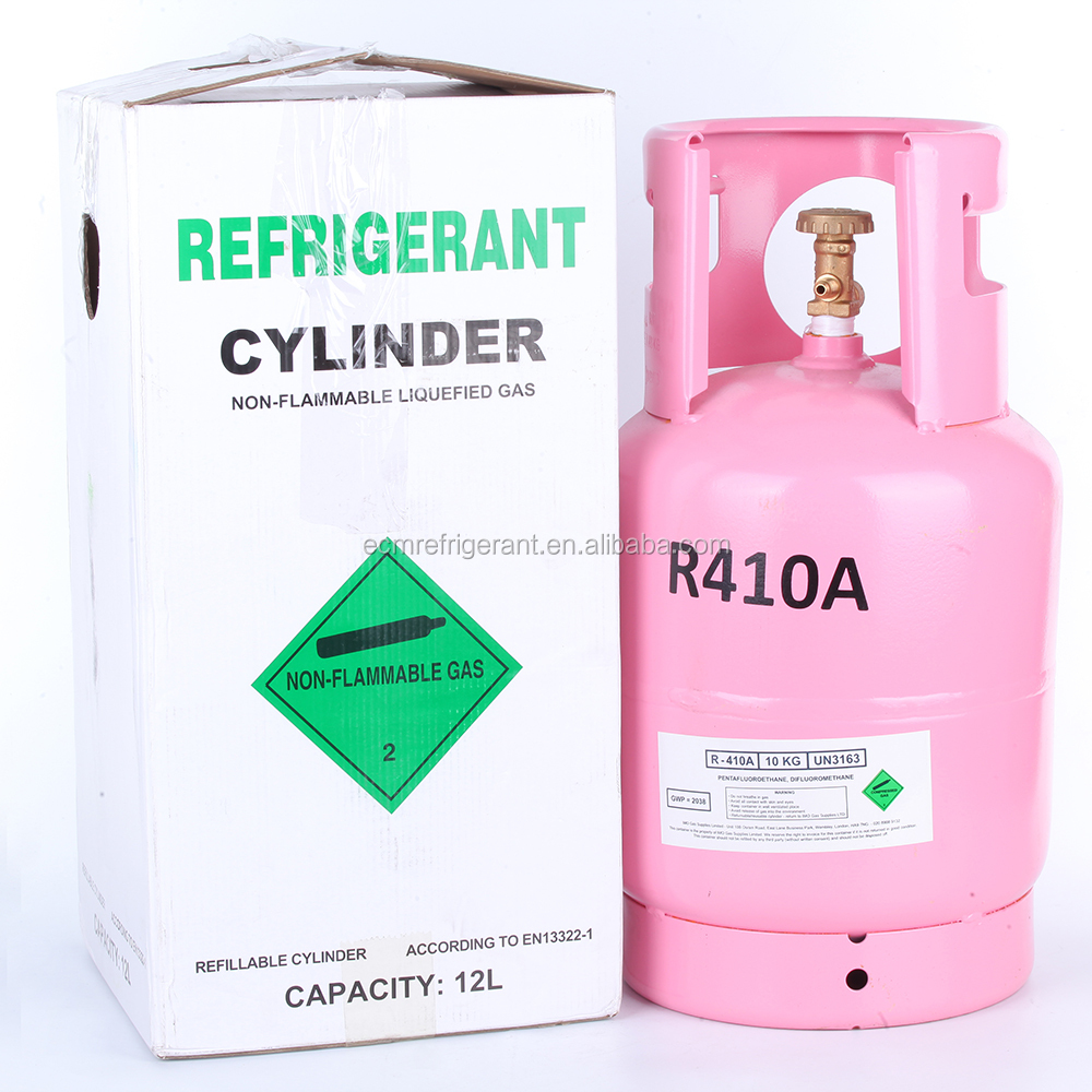 hot sale refrigerant gas r410 price and air conditioner CE DOT certification in hydrocarbon& derivatives