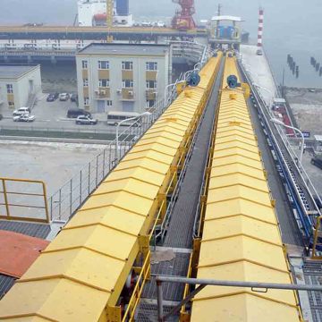 Mining material air cushion conveyor