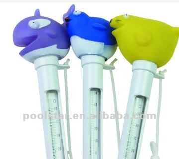 Floating animal, floating swimming pool thermometer