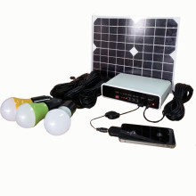 DC solar lighting system with 3 pcs led bulbs