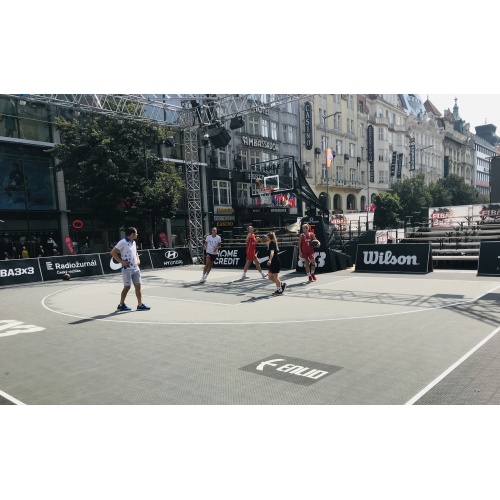 Buitensporttegels voor basketbalbanen in de buitenlucht