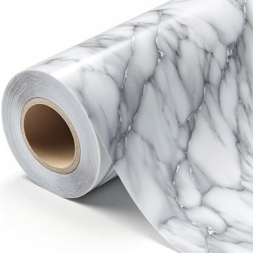 Marble grain PVC decorative film