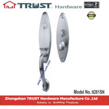 8261SN:TRUST Zinc Alloy Strong Handle Lockset with Brass cylinder