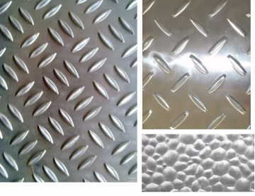 embossed aluminum plate,7075 t6 or 7075 T651,Thread checker plate