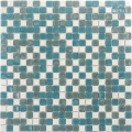 Glass mosaic for swimming pool wall