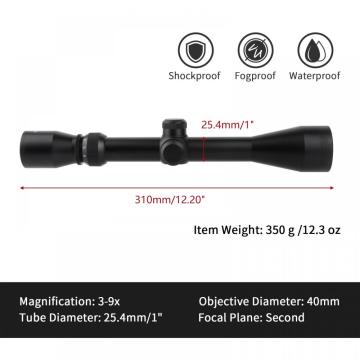 3-9X40 Rifle Scope for Hunting