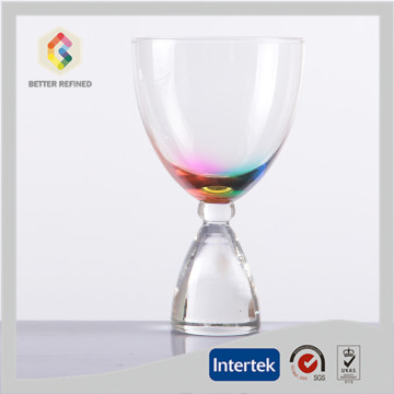 Rainbow Color Unique Stemless Martini Glasses