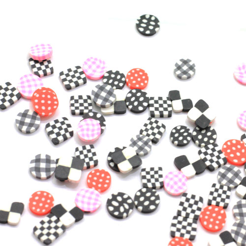 500g Mix Design Round Dot Square Grid Ton Streusel für Schleim Materialien Polymer Clay Slice Crafts Herstellung DIY Nail Art