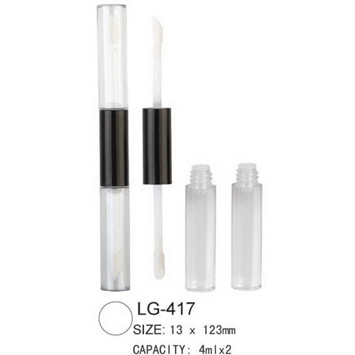 Double têtes Lip Gloss affaire LG-417