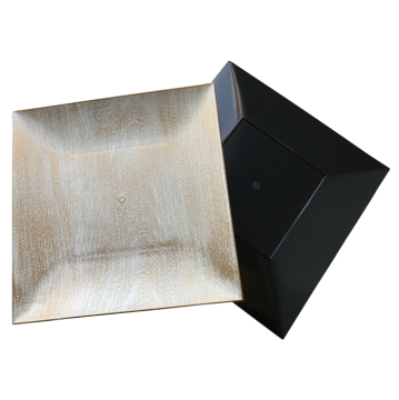 High Quality Wood Grain Plastic Charger Plate