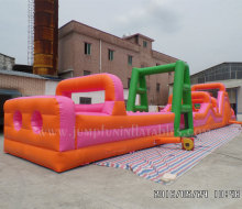 Color Rush inflatable obstacle run/Boot Camp inflatable barrier course adults large obstacle course race